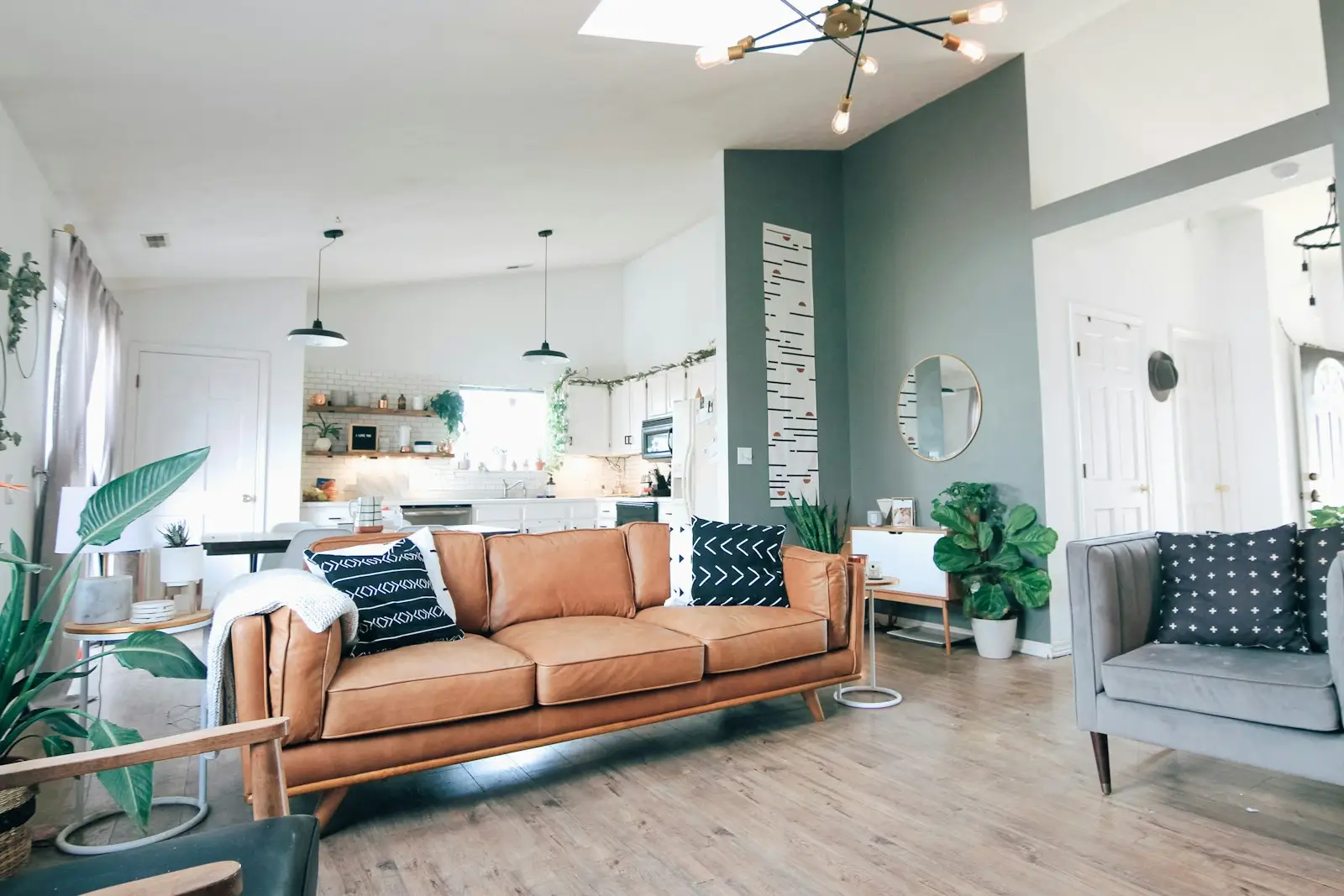A bright, tidy living room